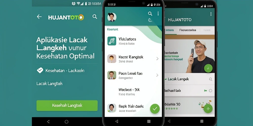 Tampilan antarmuka HUJANTOTO yang modern dan intuitif untuk lacak langkah.