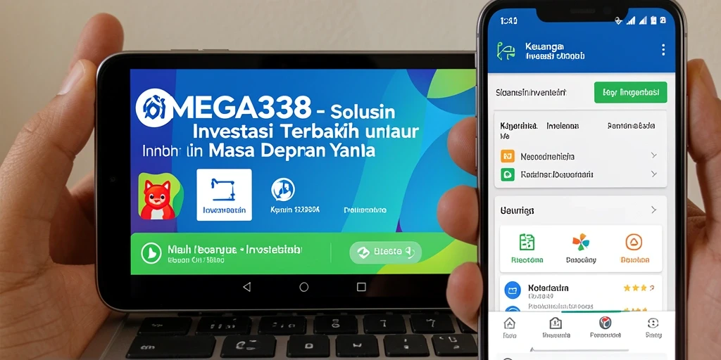 Antarmuka MEGA338 yang sederhana dan informatif untuk investasi.