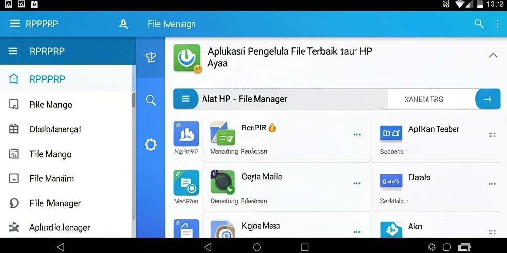 Antarmuka RPRPRP yang intuitif untuk pengelolaan file.