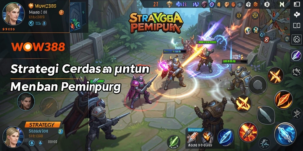 Antarmuka WOW388 menampilkan elemen strategi yang mendalam dan menarik.