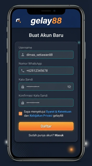 Panduan Registrasi Akun Baru Gelay88 untuk Android